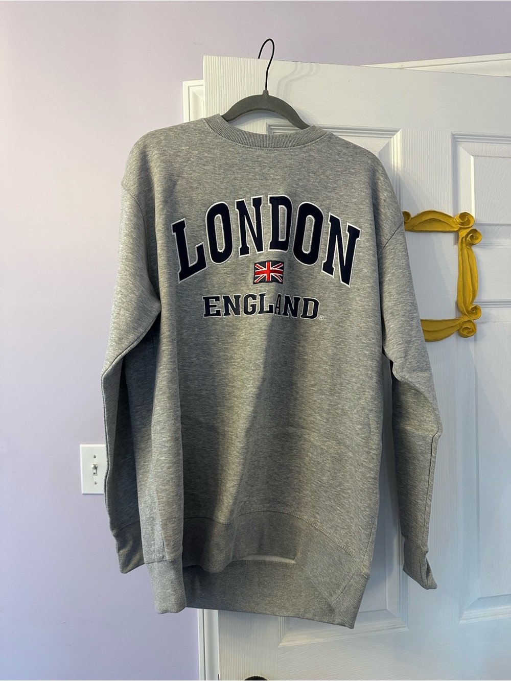 London England Grey Crewneck Sweatshirt